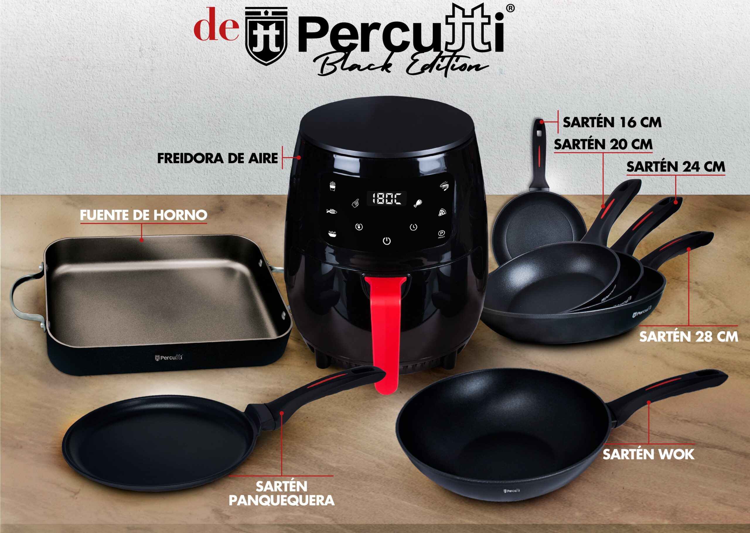 Supermercados La Colonia presenta la fantástica promoción  “Completa tu colección con los sartenes de Percutti Black Edition”