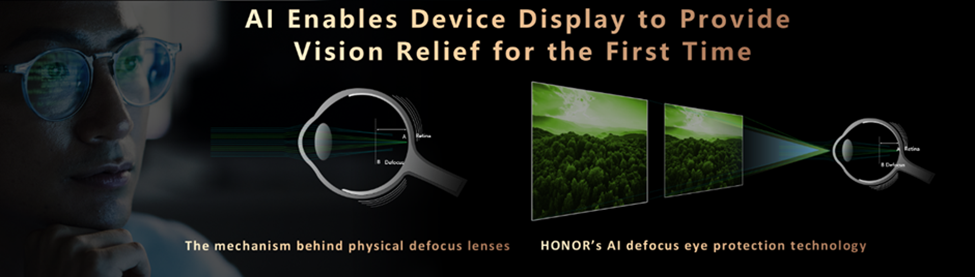 HONOR presenta la primera protección ocular IA Defocus y la primera detección IA Deepfake del sector