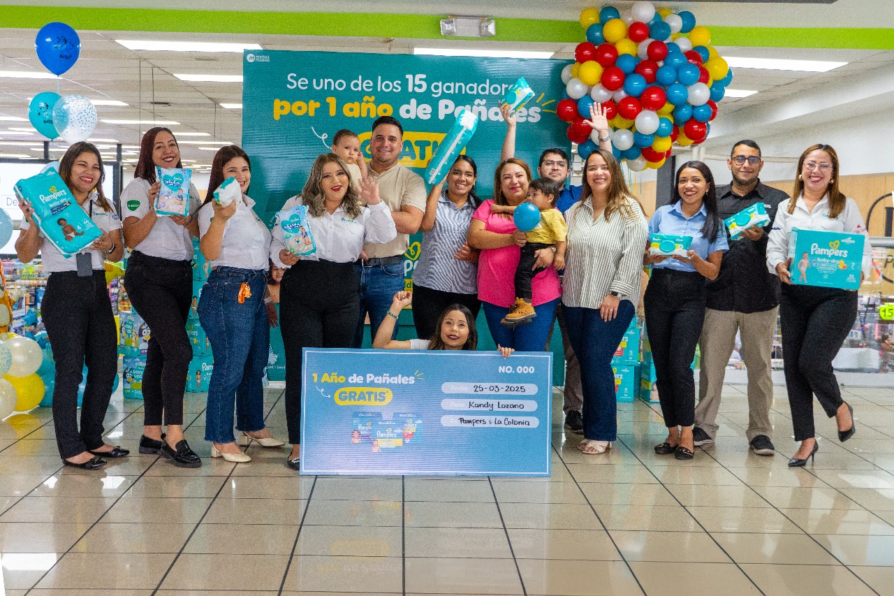 Supermercados La Colonia y Pampers anuncian a los primeros ganadores de la gran promoción «1 Año de Pañales Gratis»