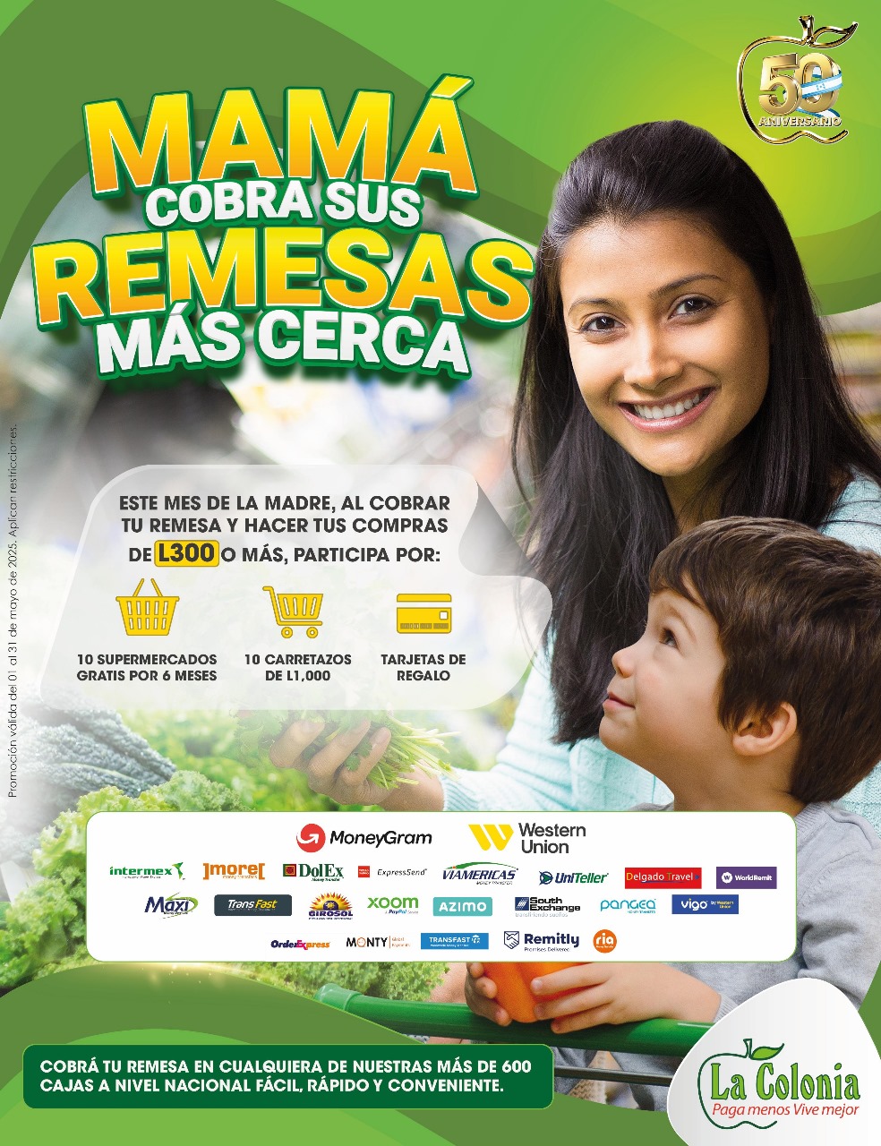 Supermercados La Colonia transforma las remesas en fabulosos regalos para mamá