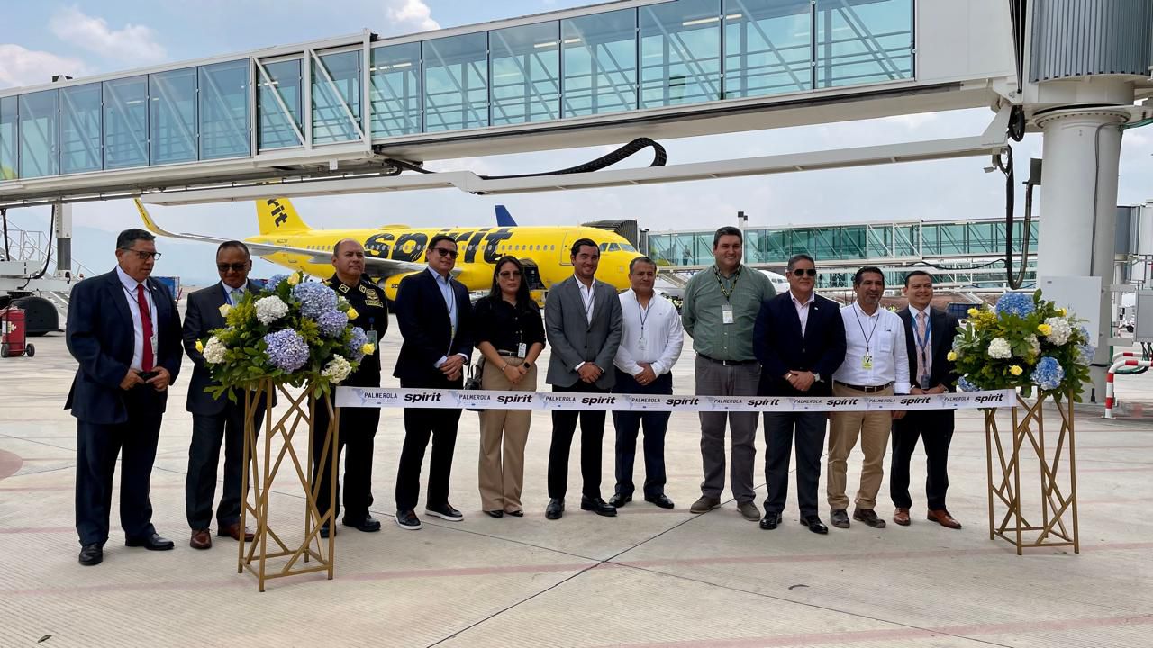 El Aeropuerto Internacional Palmerola Celebra la Llegada del Primer Vuelo Directodesde Nueva Orleans, Operado por Spirit Airlines